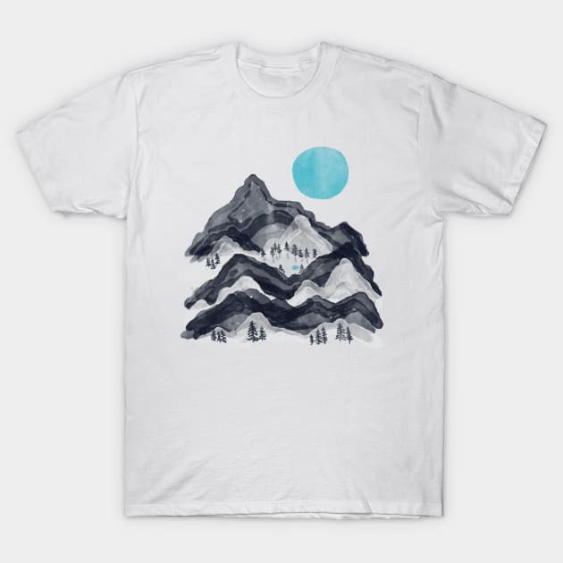 Sun in Moon Lake... T-Shirt by NDTank